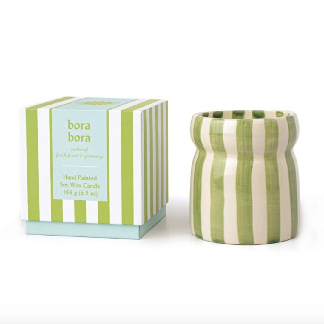 Bora Bora 184g Sage Stripped Cabana Candle