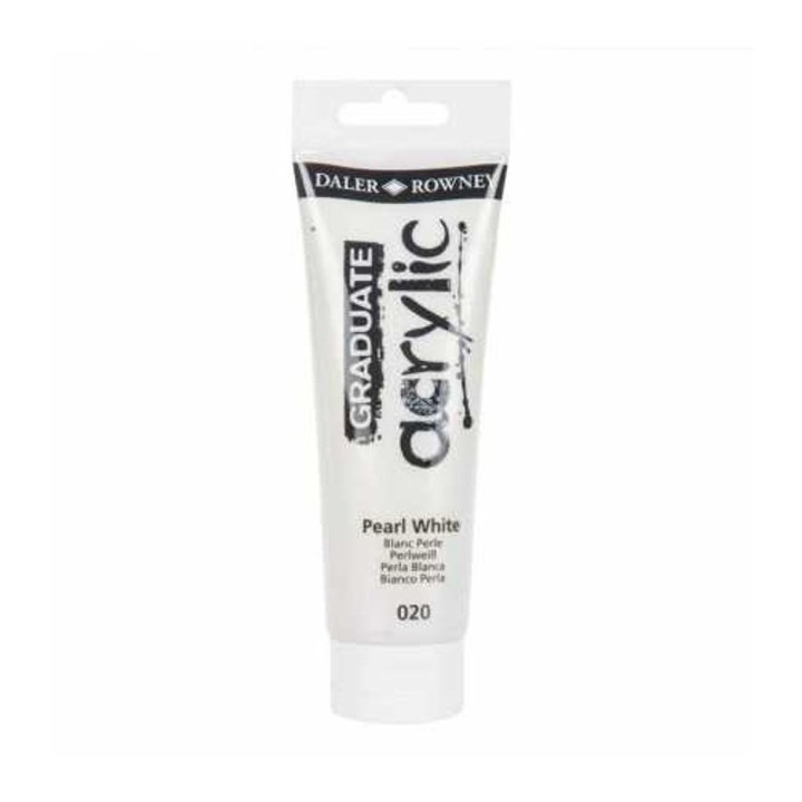 Acrylic Paint Graduate 120ml - Pearl White