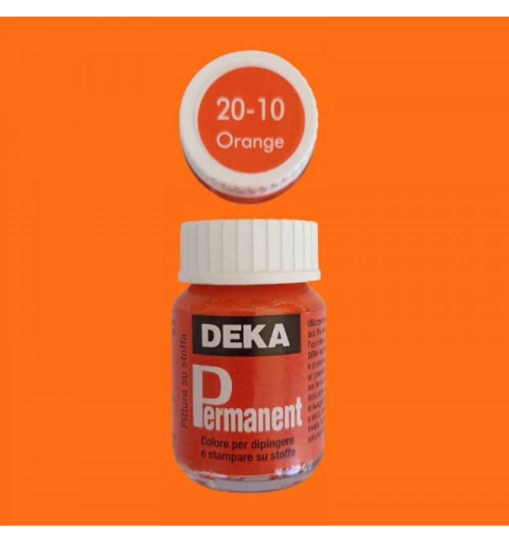 DEKA Permanent Fabric Paint 25ml Orange 2010