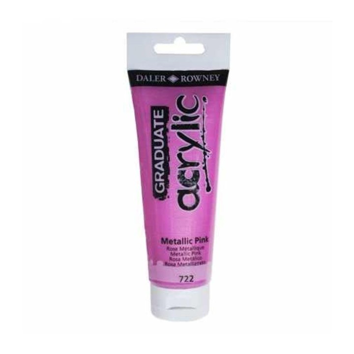 Acrylic Paint Graduate 120ml - Metallic Pink