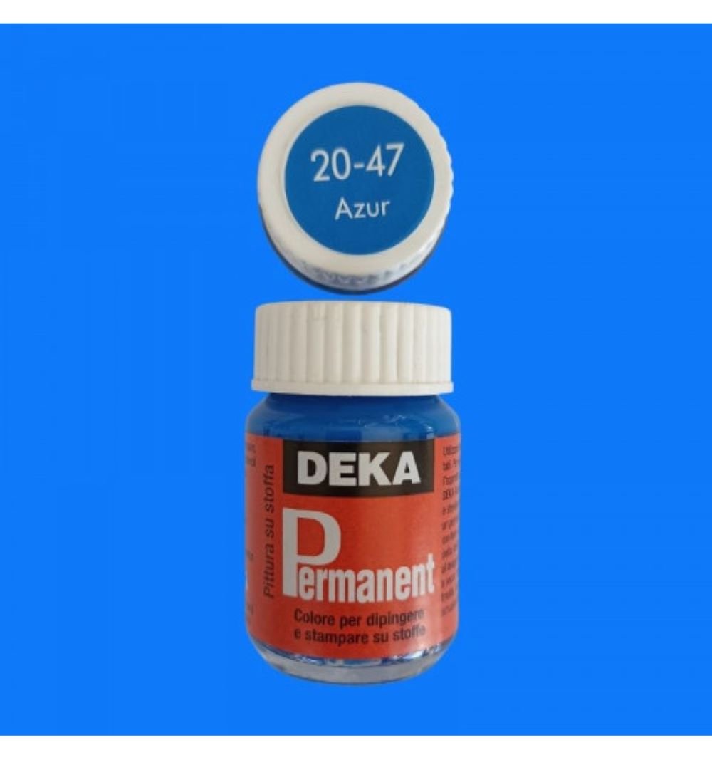 DEKA Permanent Fabric Paint 25 ml Azur 2047