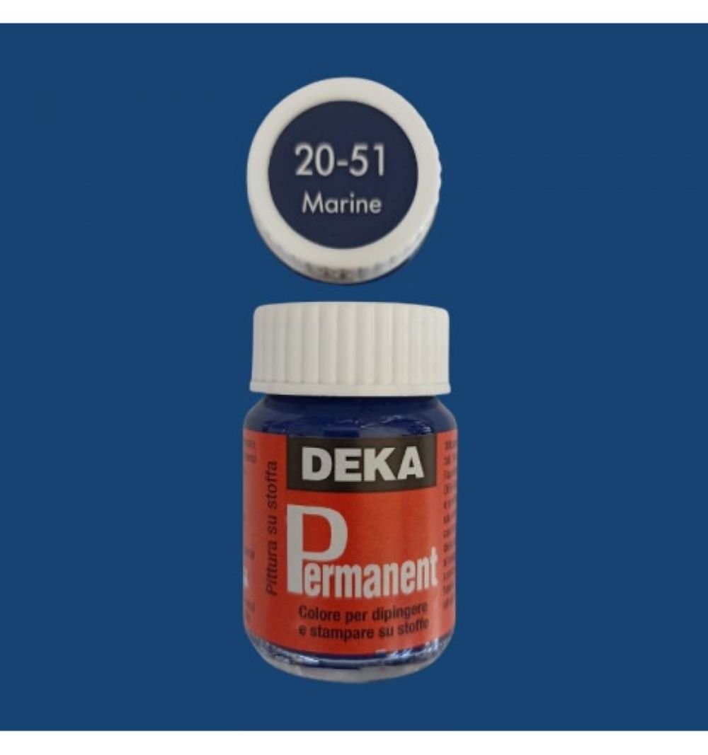 DEKA Permanent Fabric Paint 25 ml Marine 2051