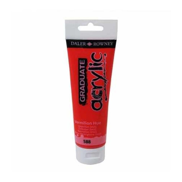 Acrylic Paint Graduate 120ml - Vermilion Hue