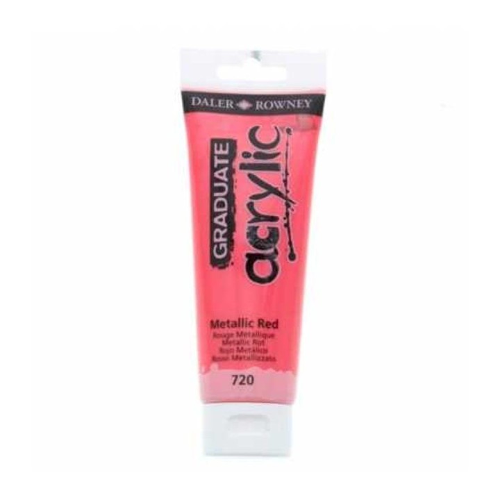 Acrylic Paint Graduate 120ml - Metallic Red