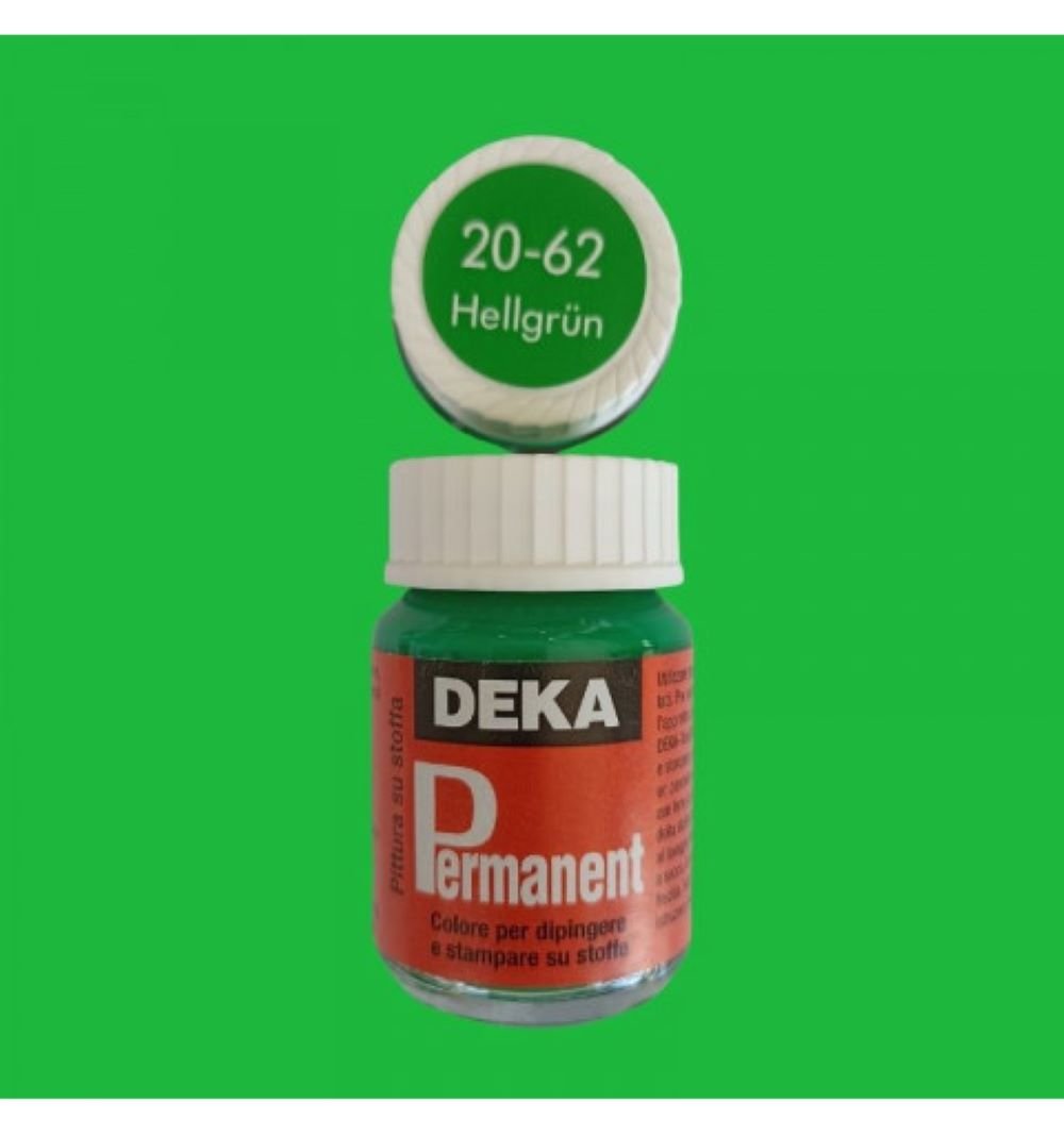 DEKA Permanent Fabric Paint 25 ml Light Green 2062