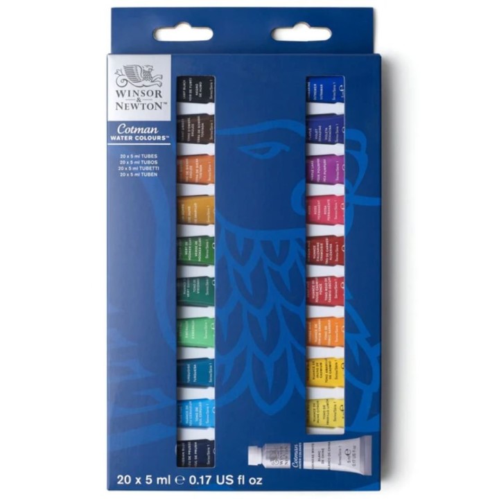 W&N Cotman Watercolour Set 20x5ml