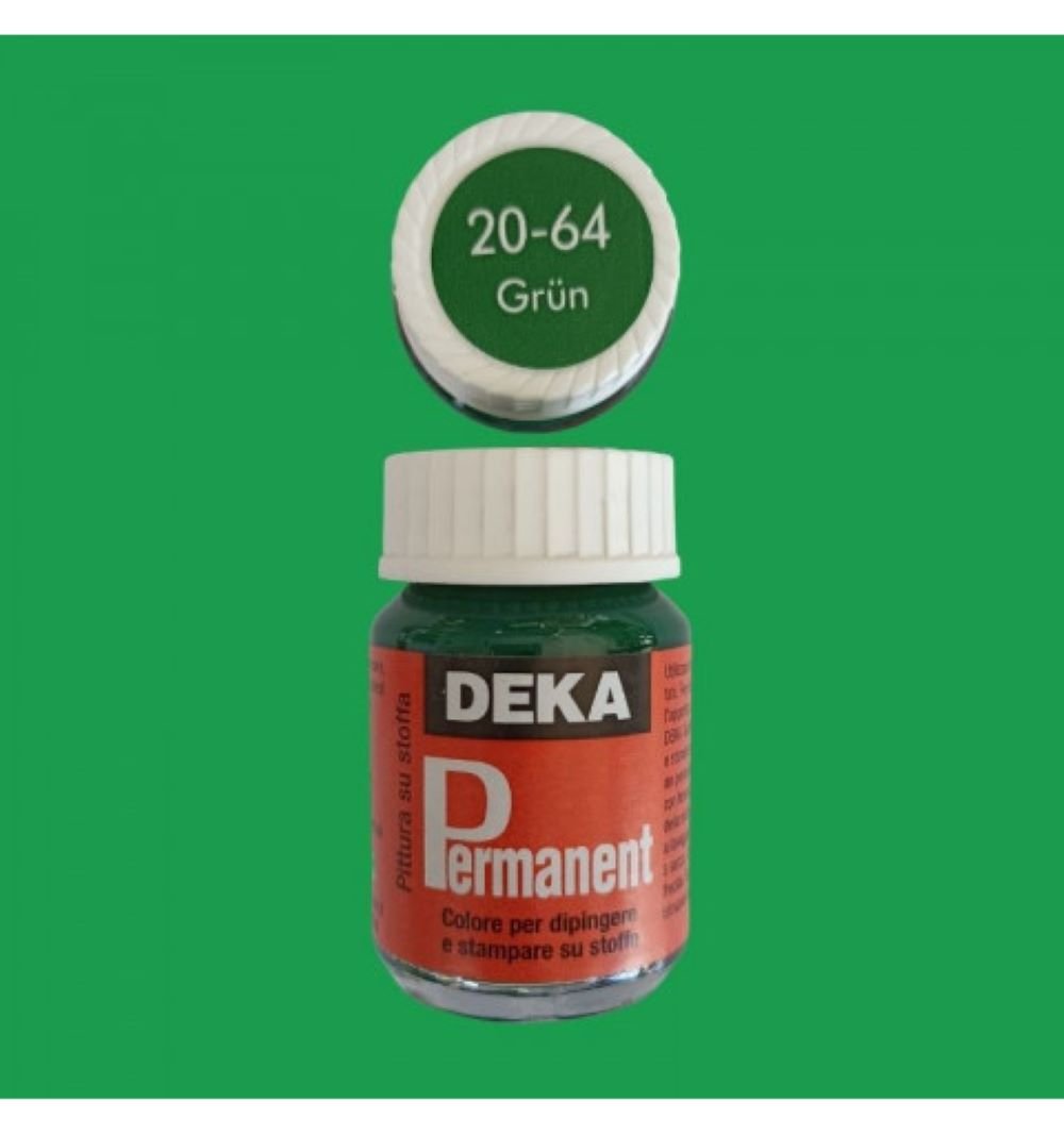 DEKA Permanent Fabric Paint 25 ml Green 2064