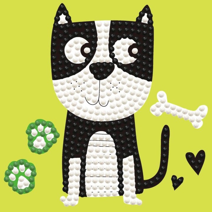 Diamond Dotz Puppy Munch - Framed Kit, 9.5*9.5 cm