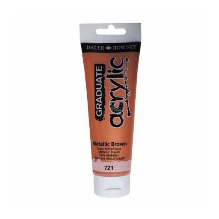 Acrylic Paint Graduate 120ml - Metallic Brown