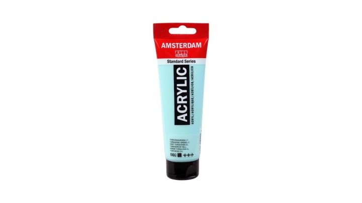 Standard Series acrylic tube 120 ml Turquoise Green Light 660