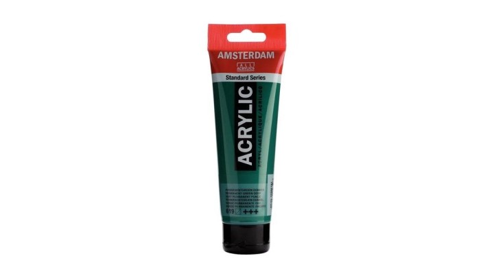 Standard Series acrylic tube 120 ml Permanent Green Deep 619