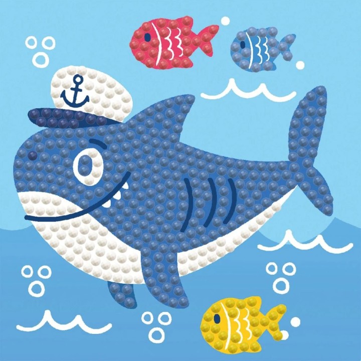 Diamond Dotz Shark Ahoy! - Framed Kit 9.5*9.5 cm