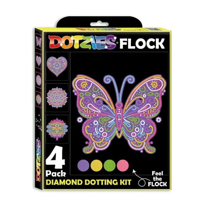 Diamond Dotz Neon Flock Mandalas Diamond Painting Artwork Kit