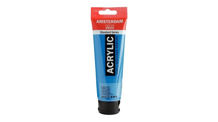 Standard Series acrylic tube 120 ml Primary Cyan 572
