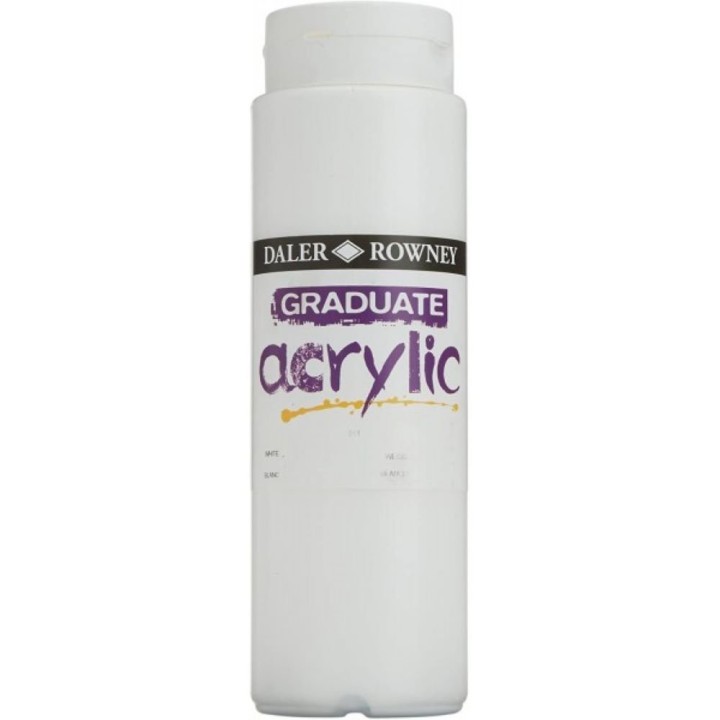 GRADUATE ACRYLIC 500 ML WHITE