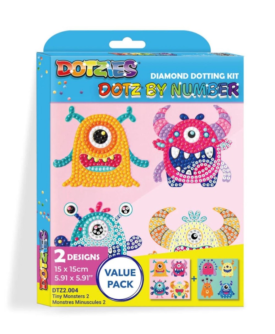 Diamond Dotz DOTZIES Tiny Monsters 2 Diamond Painting Artwork Kit