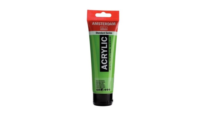 Standard Series acrylic tube 120 ml Brilliant Green 605