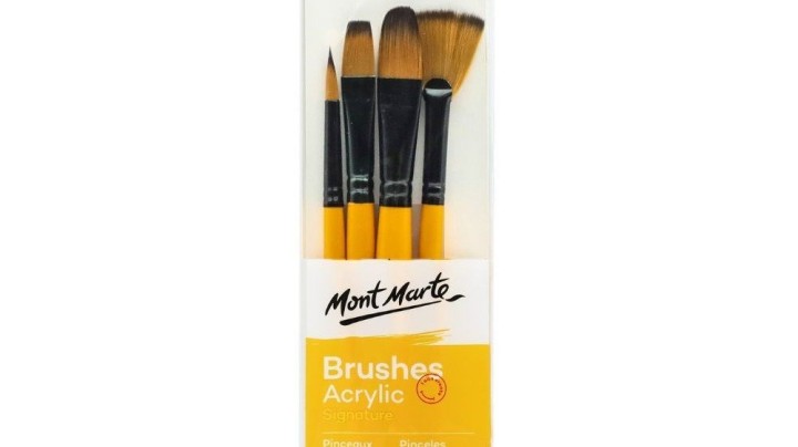 Mont Marte Gallery Series Paint Brush Set - Acrylic 4pc