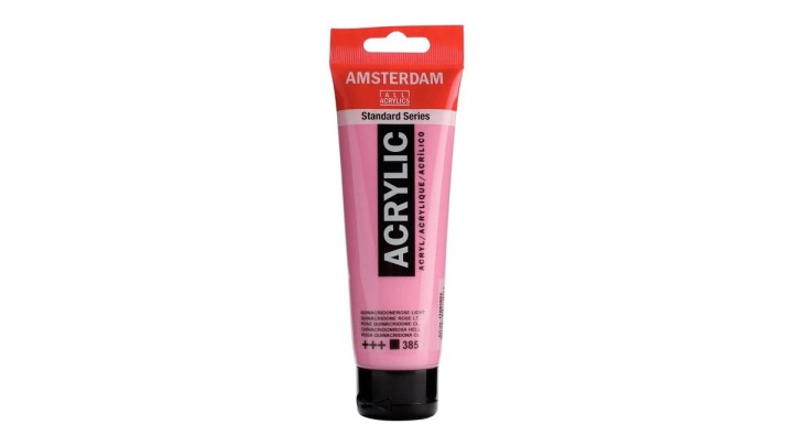 Standard Series acrylic tube 120 ml Quinacridone Rose Light 385