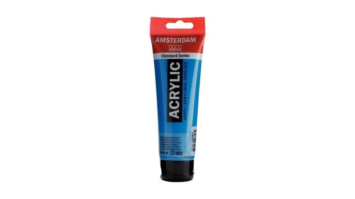 Standard Series acrylic tube 120 ml Manganese Blue Phthalo 582