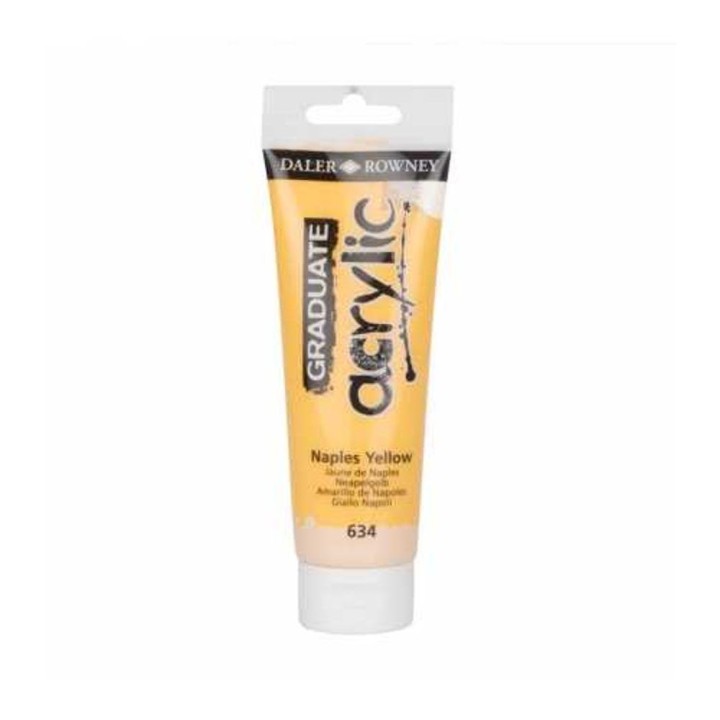Acrylic Paint Graduate 120ml - Naples Yellow