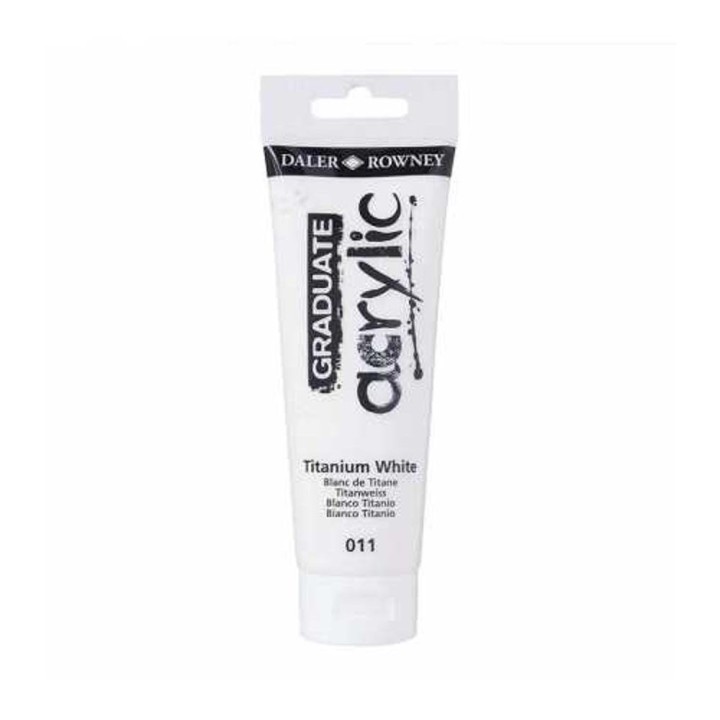 Acrylic Paint Graduate 120ml - Titanium White