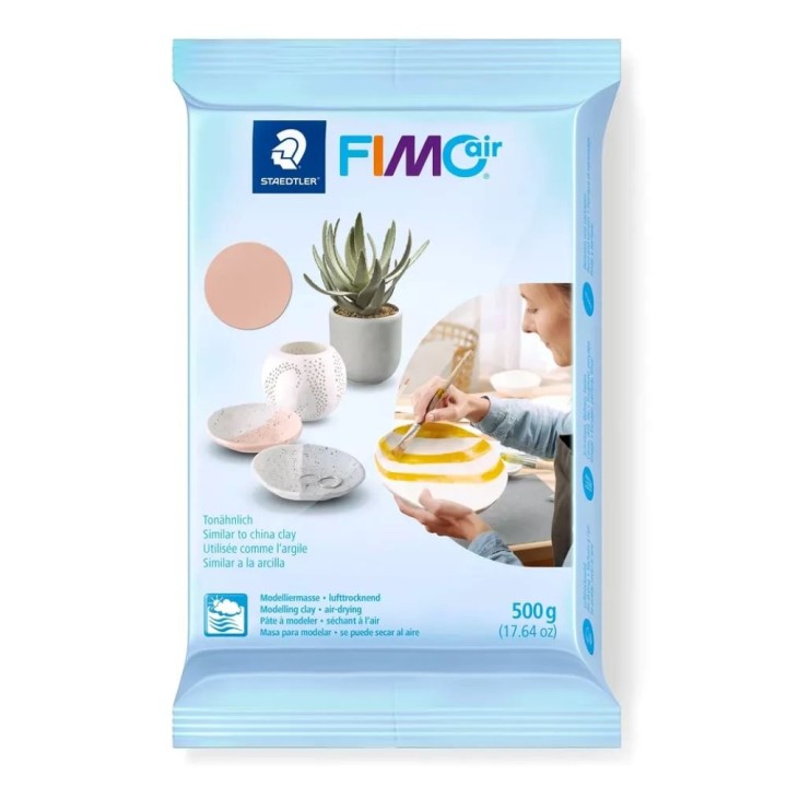 Fimo Air Basic 8100-43 Air Drying Modelling Clay pale pink 500g