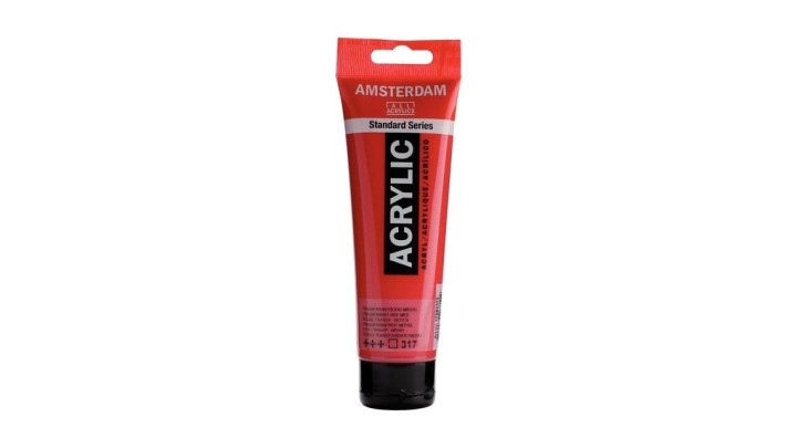 Standard Series acrylic tube 120 ml Transparent Red Medium 317