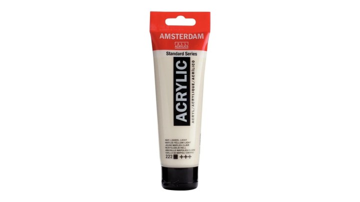 Standard Series acrylic tube 120 ml Naples Yellow Light 222