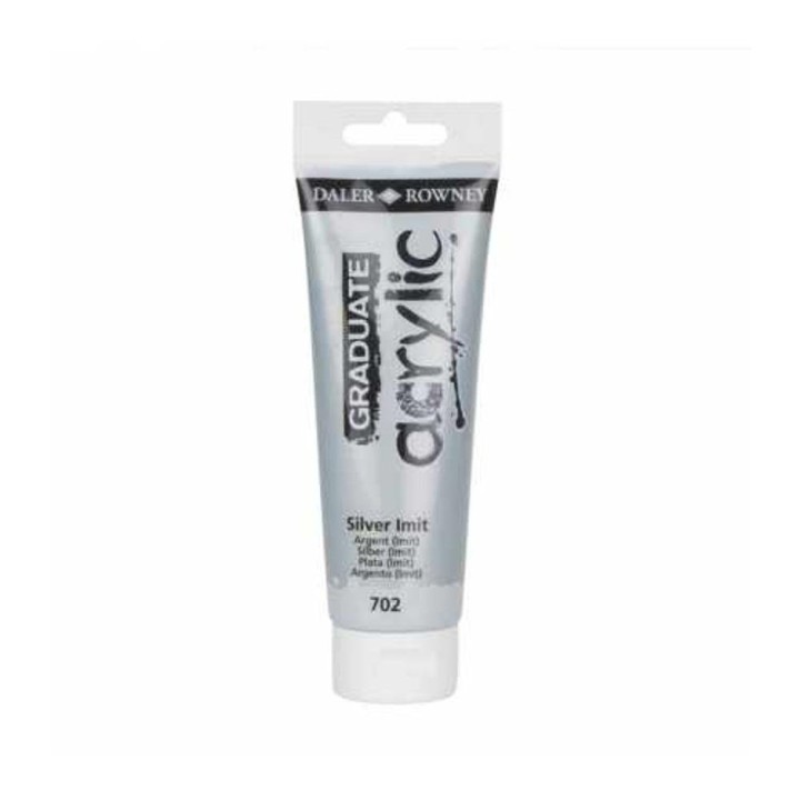Acrylic Paint Graduate 120ml - Silver Imit