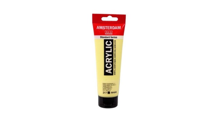 Standard Series acrylic tube 120 ml Permanent Yellow Light 217