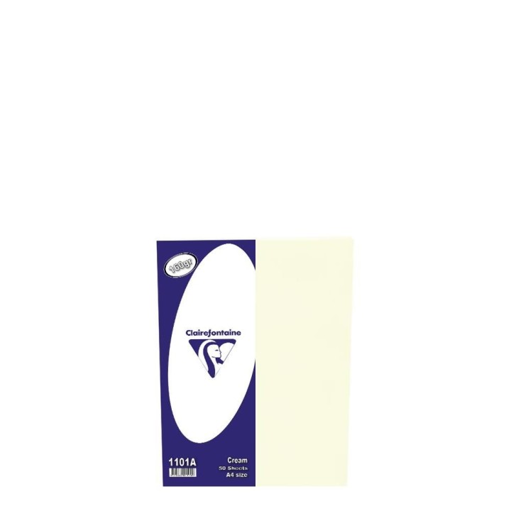 Clairefontaine Small Pack A4 Card 160gr (50sh) Cream