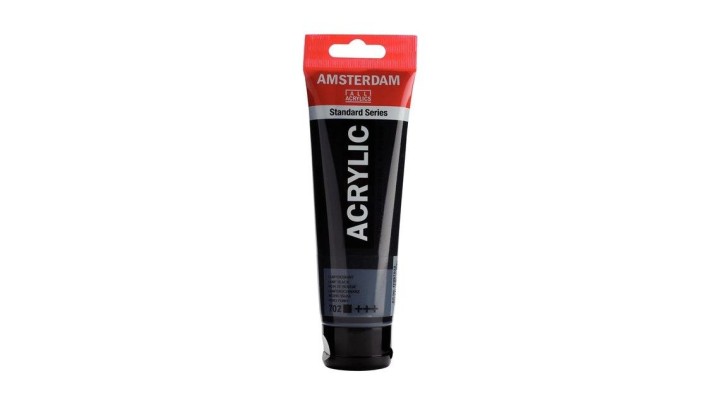 Standard Series acrylic tube 120 ml Lamp Black 702