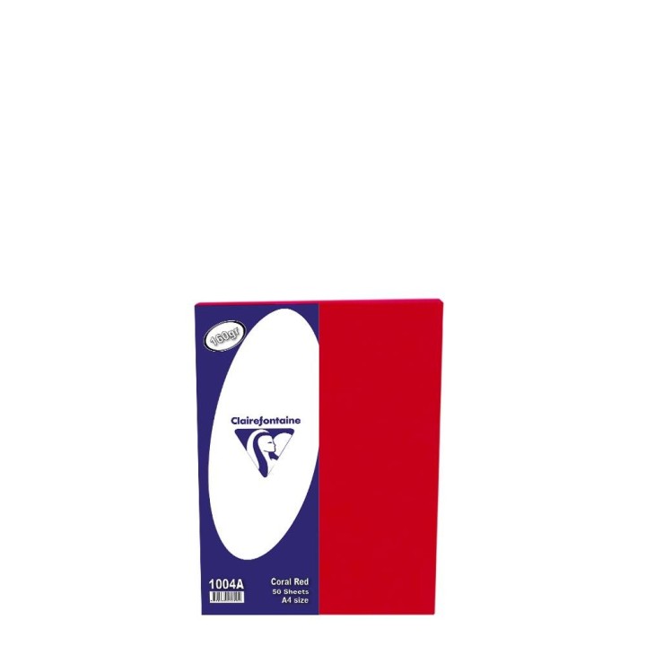 Clairefontaine Small Pack A4/160gr (50sh) Red Coral