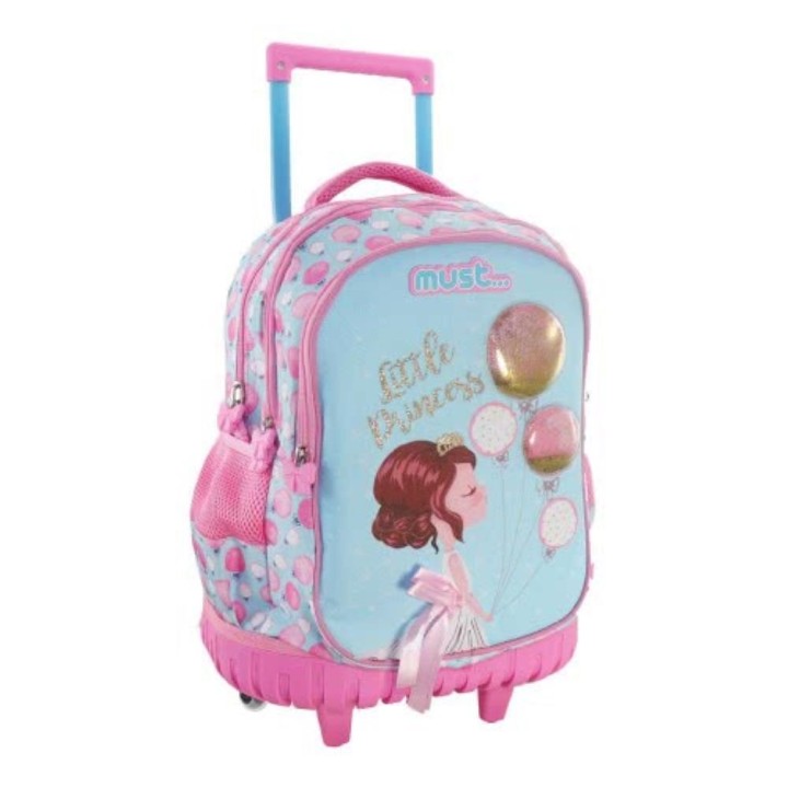 ΤΣΑΝΤΑ ΤΡΟΛΛΕΥ MUST 34Χ20Χ45 3ΘΗΚΕΣ ΚΟΡΙΤΣΙ ΜΕ ΜΠΑΛΟΝΙΑ