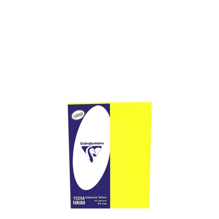 Clairefontaine Small Pack A4/160gr (50sh) Yellow Intensive