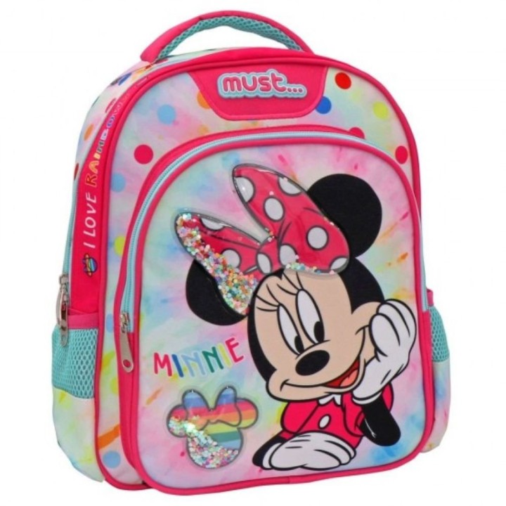 ΤΣΑΝΤΑ ΝΗΠΙΑΓΩΓΕΙΟΥ KINDERGARTEN SCHOOL BAG DISNEY MINNIE I LOVE RAINBOW