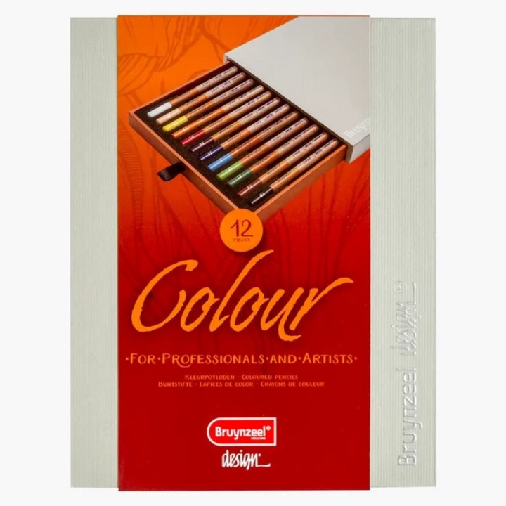 Bruynzeel Design Colour Pencil Box of 12 Assorted Colours