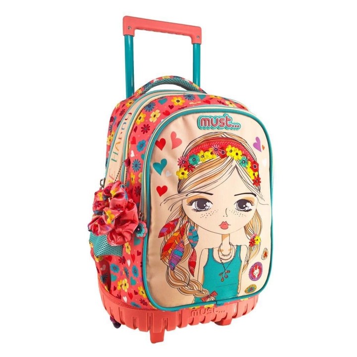 School Trolley Bag MUST BE HAPPY 3 Cases