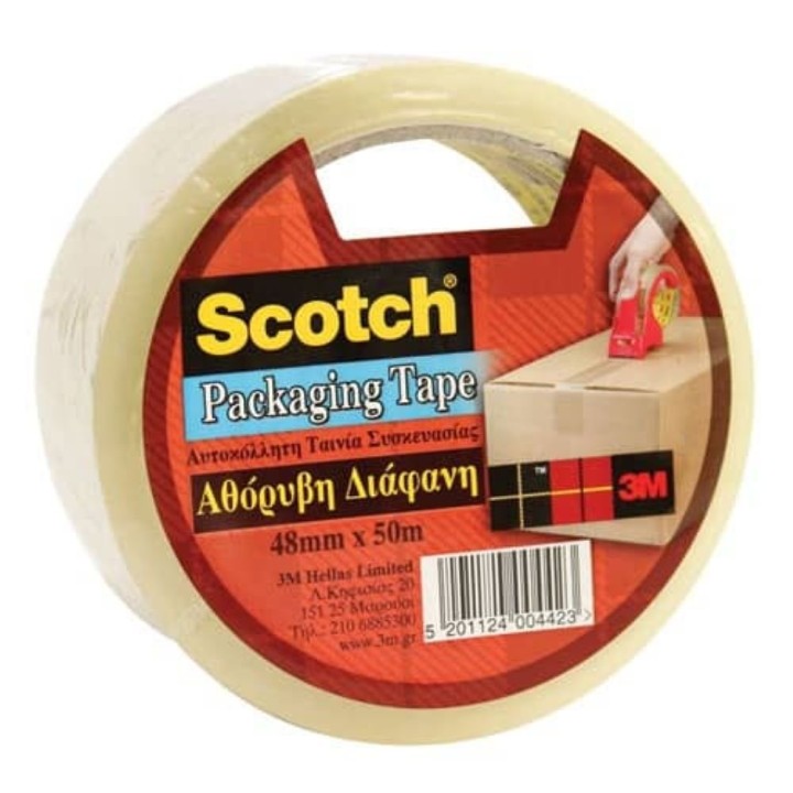 3M Scotch® Clear Packaging Tape Self Adhesive 48mm x 50m