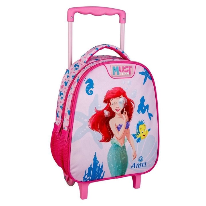 Τσάντα Trolley Νηπιαγωγείου KIndergarten 2 Cases Disney Princess Ariel Must