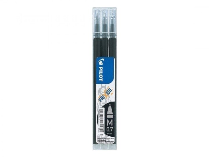 PILOT REFIL FOR FRIXION BALL 0.7MM BLACK 3PCS/SET