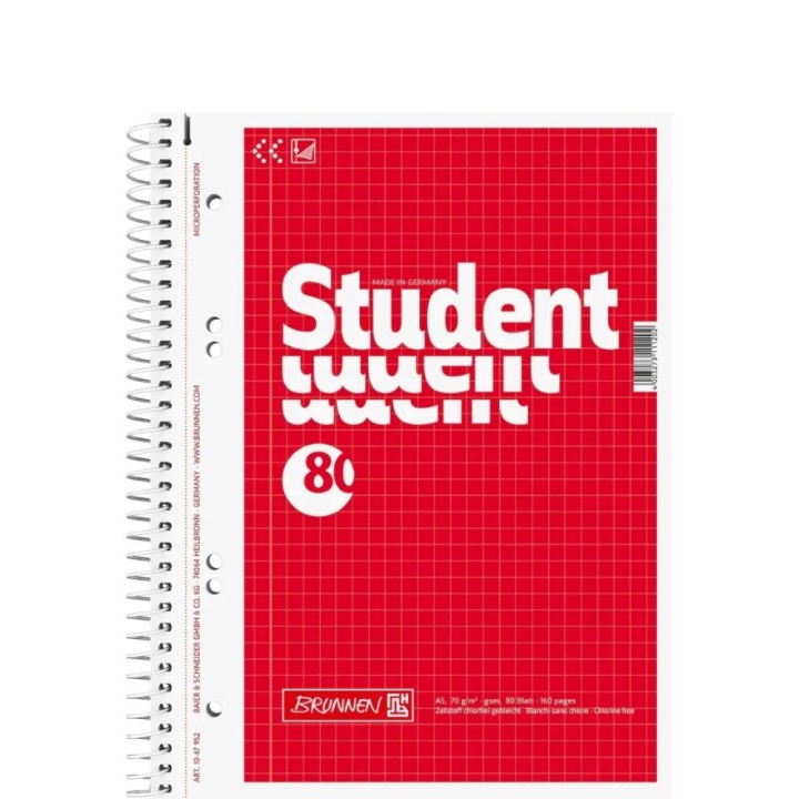 Brunnen Refill Pad A5 squared Wirebound Notebook