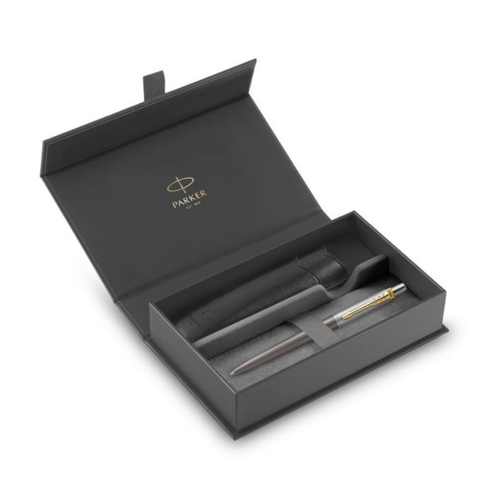 PARKER JOTTER XL Grey Lacquer with Gold Trims+BLK PU PP