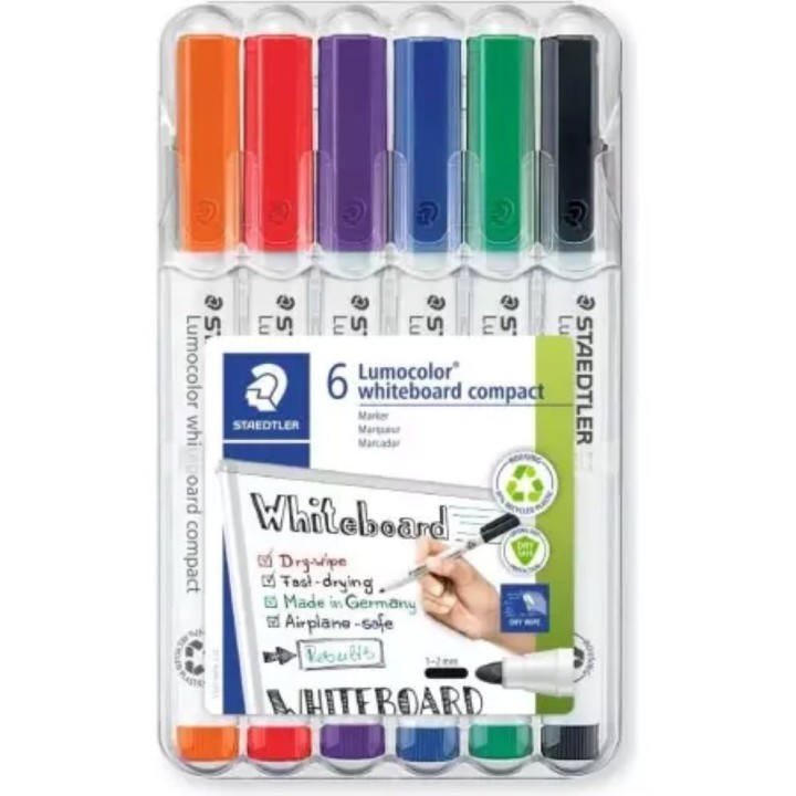 Staedtler Lumocolor® whiteboard marker 6 pcs 1-2 mm