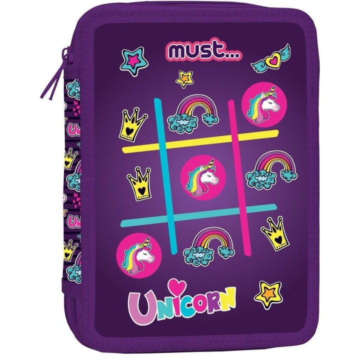 ΣΧΟΛΙΚΗ ΚΑΣΕΤΙΝΑ ΔΙΠΛΗ ΓΕΜΑΤΗ MUST UNICORN HASHTAG