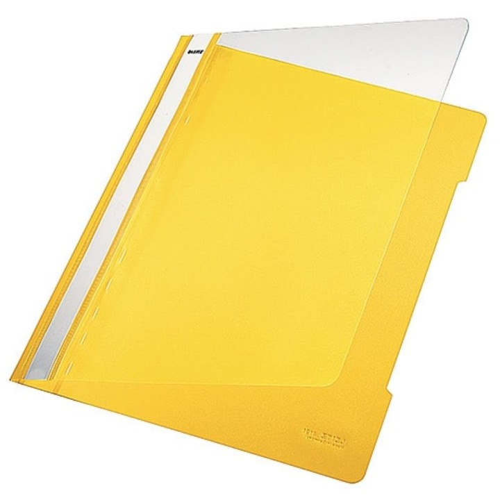 Leitz Premium Pvc Flat Files A4 Yellow