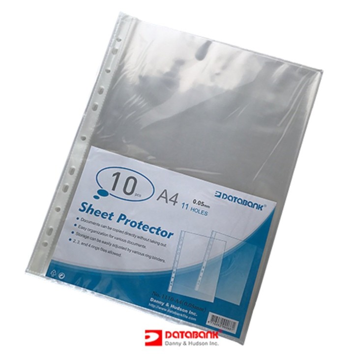 Sheet Protector A4 0.05Mm Databank 10 pcs