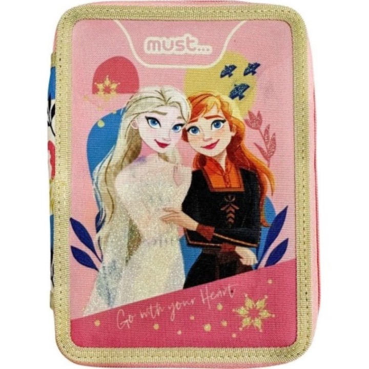 Σχολική Κασετίνα Διπλή Γεμάτη Must Frozen 2 Go With Your Heart