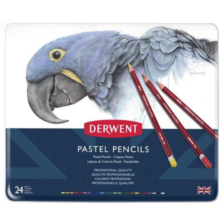 Derwent Pastel 24 Pencils Tin